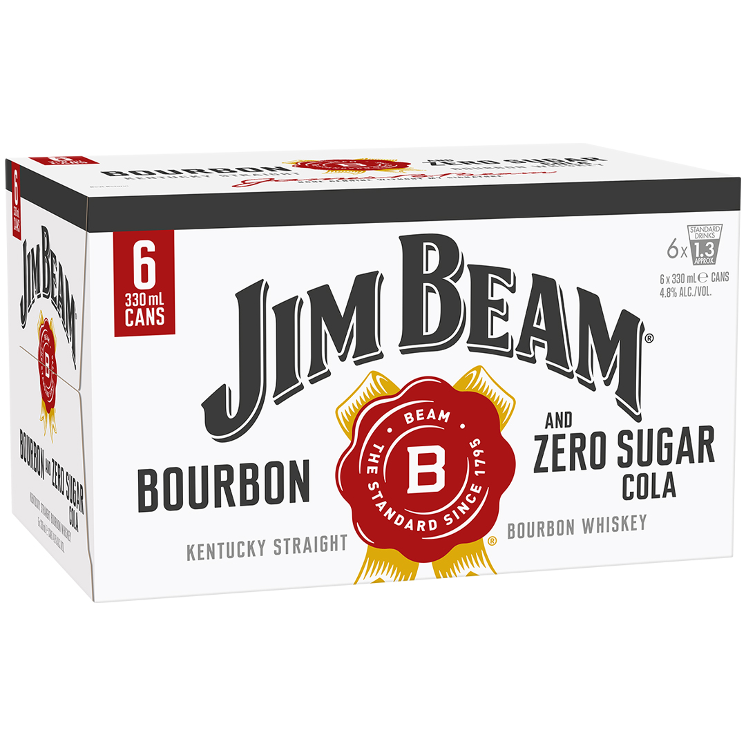 Big Barrel Whanganui East . Buy Jim Beam Bourbon & Zero Sugar Cola 6pk ...